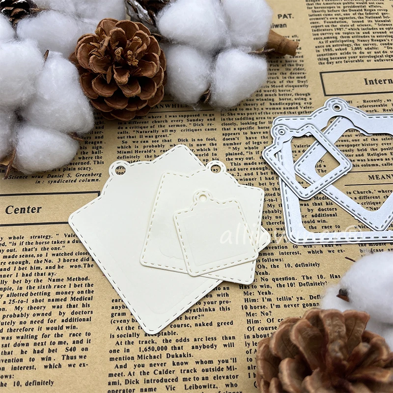 

3 шт. бирки рамка Allinwiner металлические высечки «сделай сам» Скрапбукинг альбом бумажные карточки для украшения ремесла тиснение высечки руч...