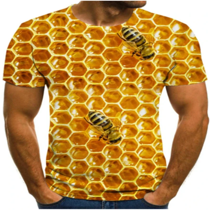 

2020 new three-dimensional graphic t-shirt men's casual top fun 3D men's t-shirt summer round neck streetwear