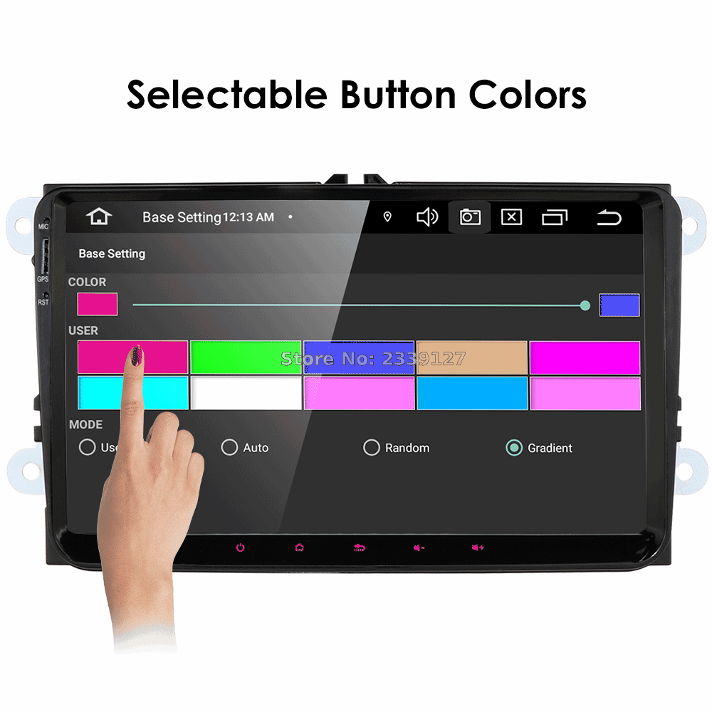 HIZPO Автомобильный мультимедийный плеер Android 9,0 gps 2 Din для VW/Golf/Tiguan/Skoda/Fabia/Passat/Seat/Leon/Polo/Octavia canbus dvd карта CA