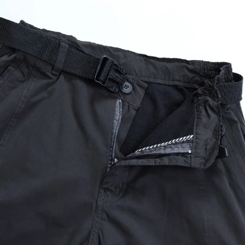 Брюки-карго мужские зимние утепленные длинные штаны со множеством карманов на