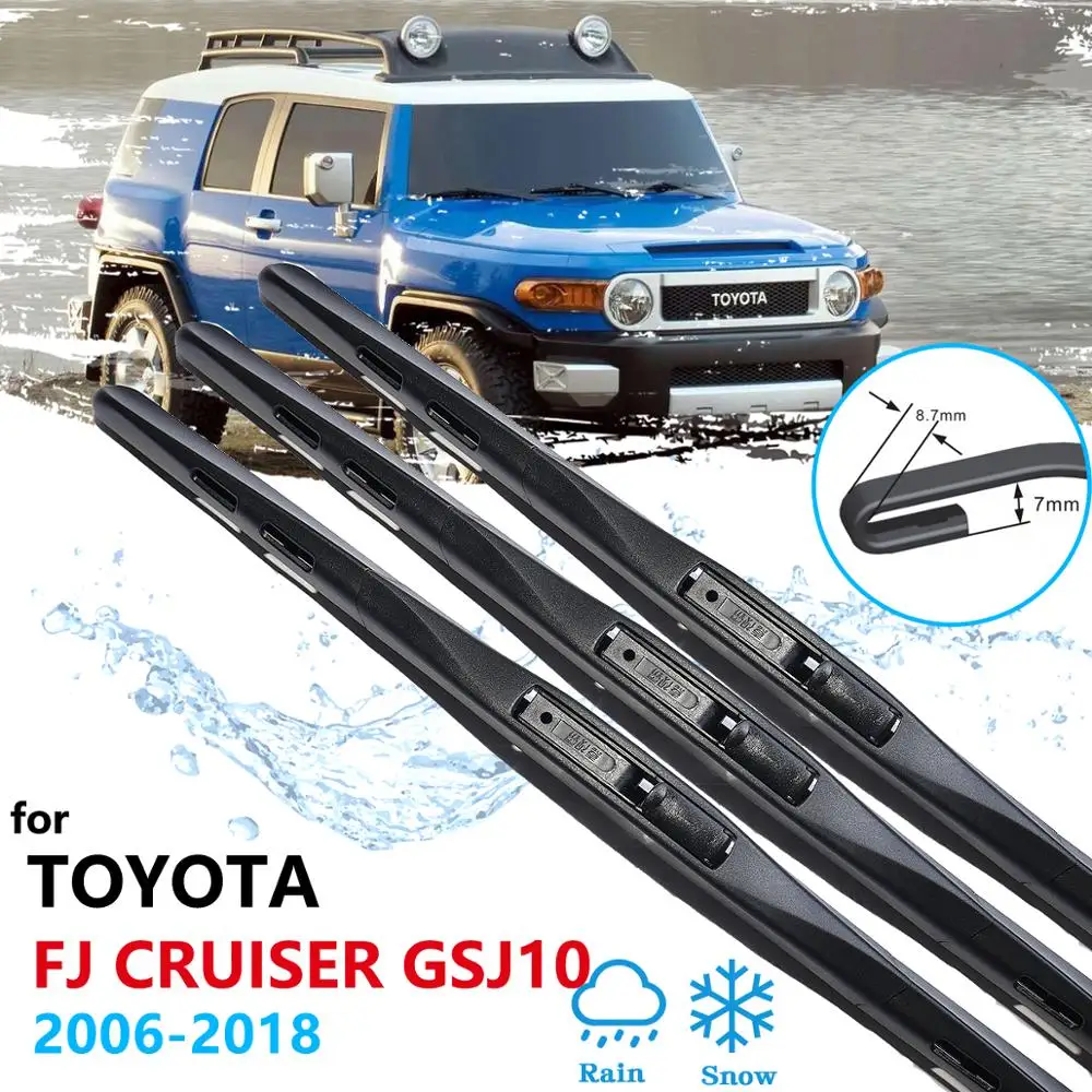 Щетка стеклоочистителя для Toyota FJ Cruiser 2006 ~ 2018 GSJ10 стеклоочистители лобового стекла