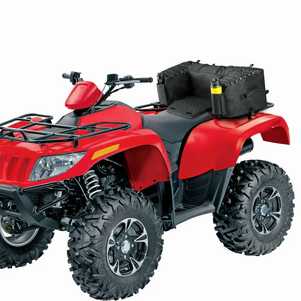 Черная задняя стойка сумка посылка поддержка хранения пакет назад ATV для Yamaha Big Bear 400 для Polaris 300 для Can-Am Outlander 400