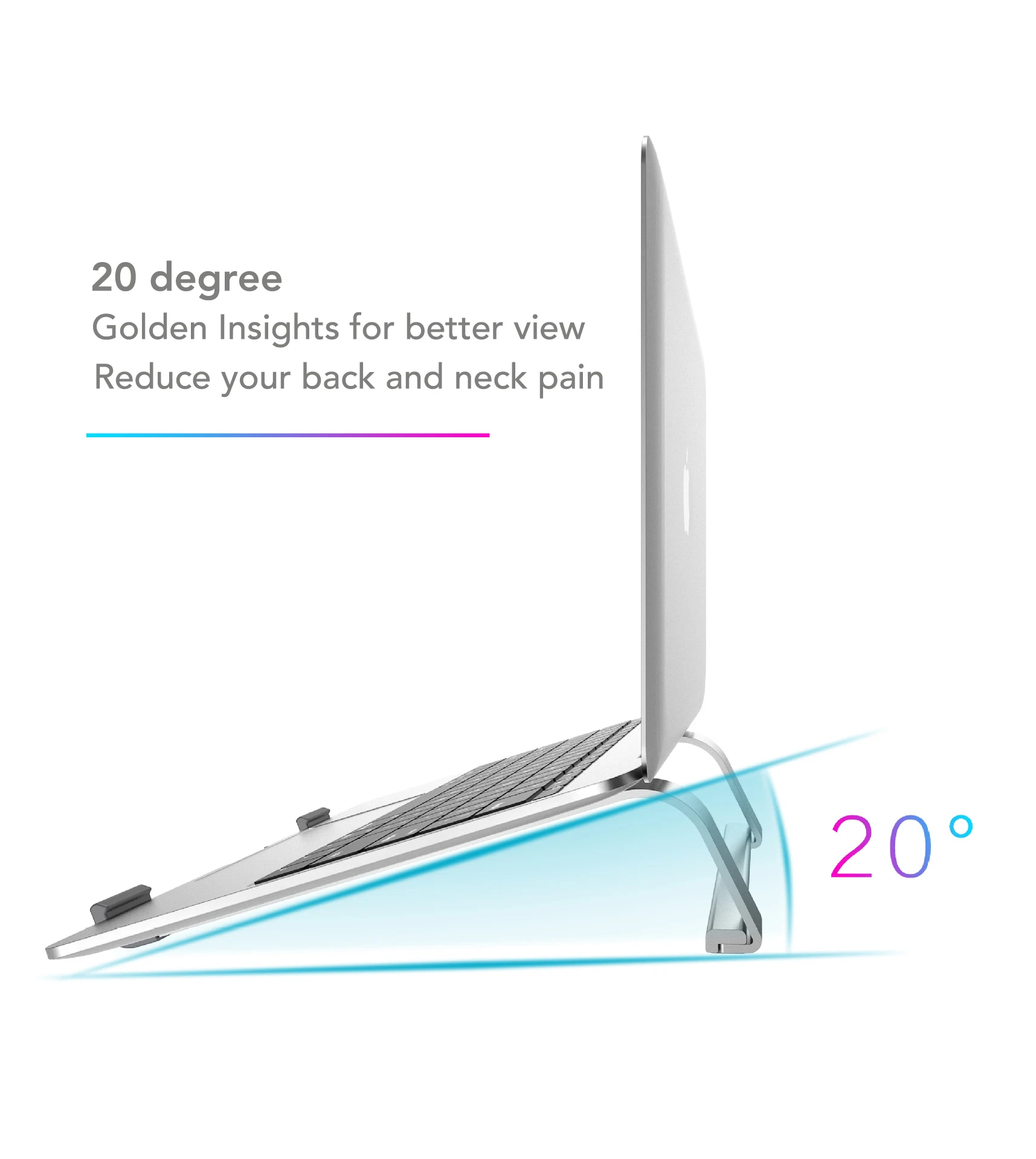 Регулируемая подставка для ноутбука 11-17 дюймов из алюминиевого сплава