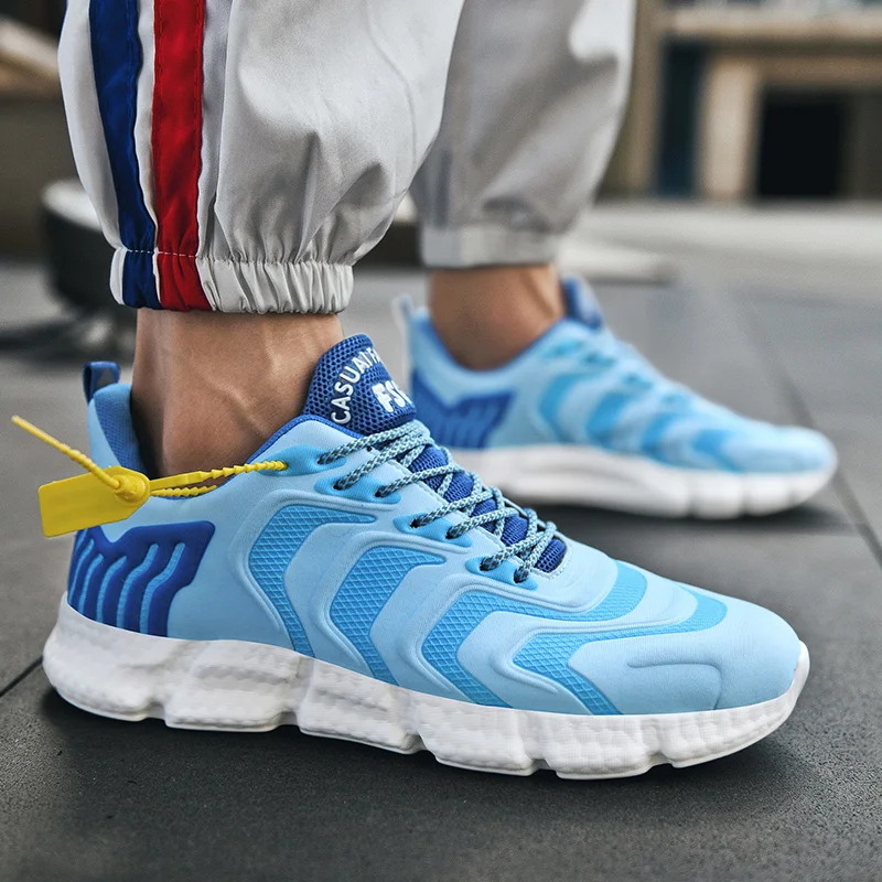 

2021 New Men Shoes Sneakers Shoes Men Popcorn Caterpillar Breeze Series Coconut Water Drop Non-Slip Sports Running Large Size 47