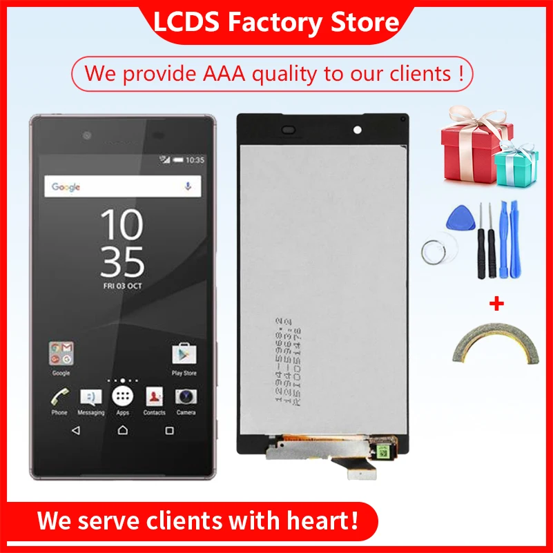 Дисплей качества AAA для SONY Xperia Z5 ЖК сенсорный экран с рамкой Dual дисплей E6653 E6603 E6633