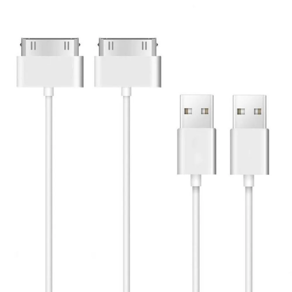 2 шт. 30pin USB кабель для зарядки iPhone4s iphone4 30-pin данных usb зарядка cavo chargeur iPhone 4 4s iPod nano ipad