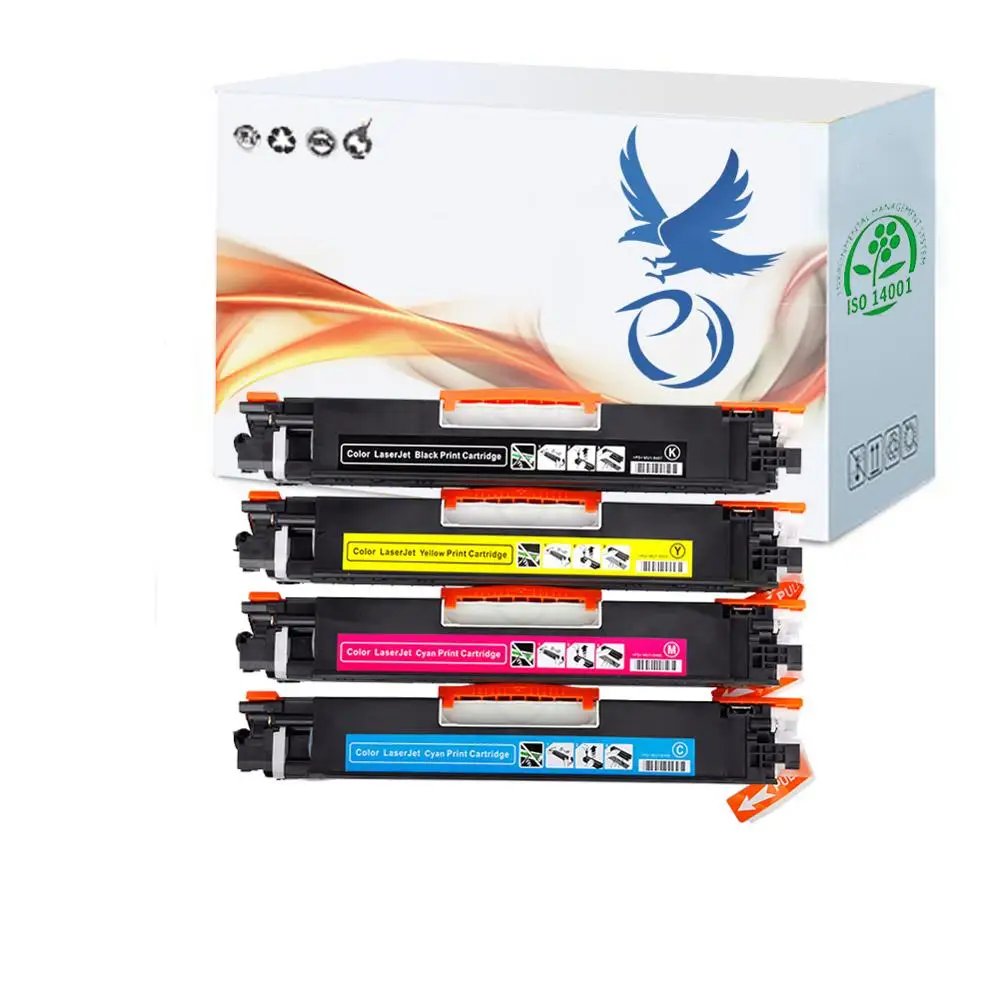Совместимый картридж с тонером PY CF350 350A CF351A CF352A CF353A 130A для hp Color LaserJet Pro MFP M176n M176 M177fw