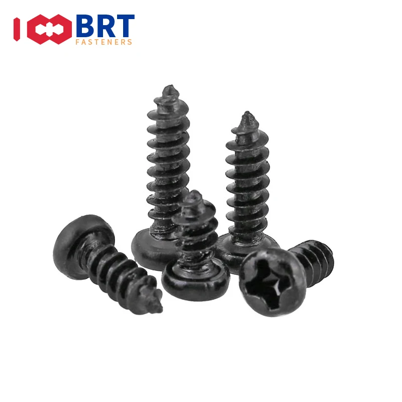 100 шт. M1 M1.2 M2 M2.6 M3 черная стальная Мини Micro Small Phillips плоская потайная головка