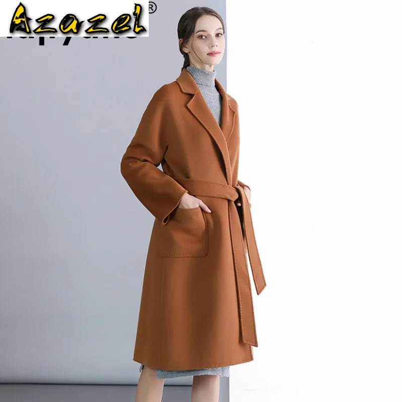 

Женское шерстяное пальто, элегантное пальто в Корейском стиле из 100% шерсти, верхняя одежда для весны и осени, ZT2246, 2020