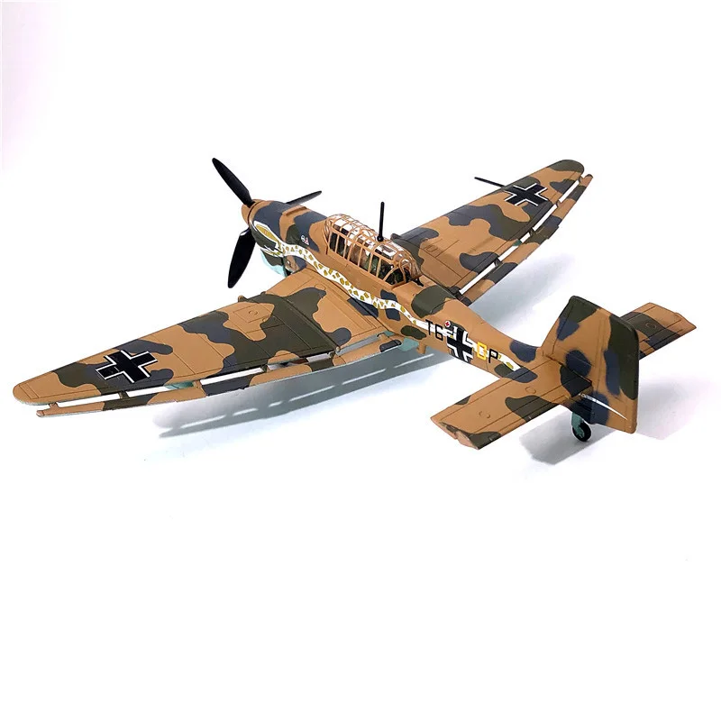 Модель немецкого боевого самолета Stuka JU-87 Dive модель литая металлического