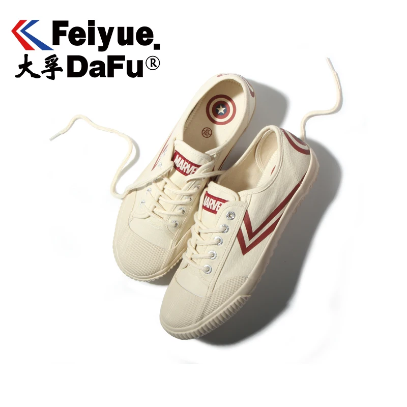 Dafu Feiyue Marvel серия холщовые туфли Капитан Америка Ограниченная серия обувь женские мужские низкие прочные нескользящие кроссовки 0011