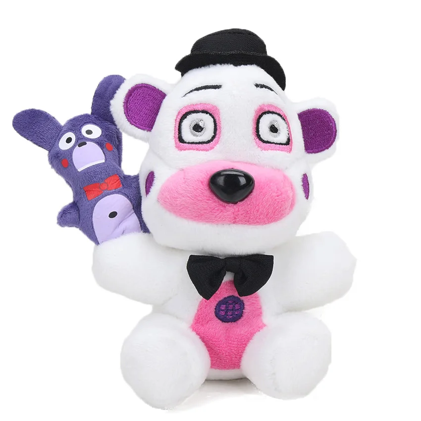 funtime bear 15 см FNAF игрушки Five Nights At Freddy's 4 плюшевая подвеска Mangle Foxy Chica Bonnie Золотой кошмар Фредди Fazbear брелок игрушка - Цвет: funtime bear