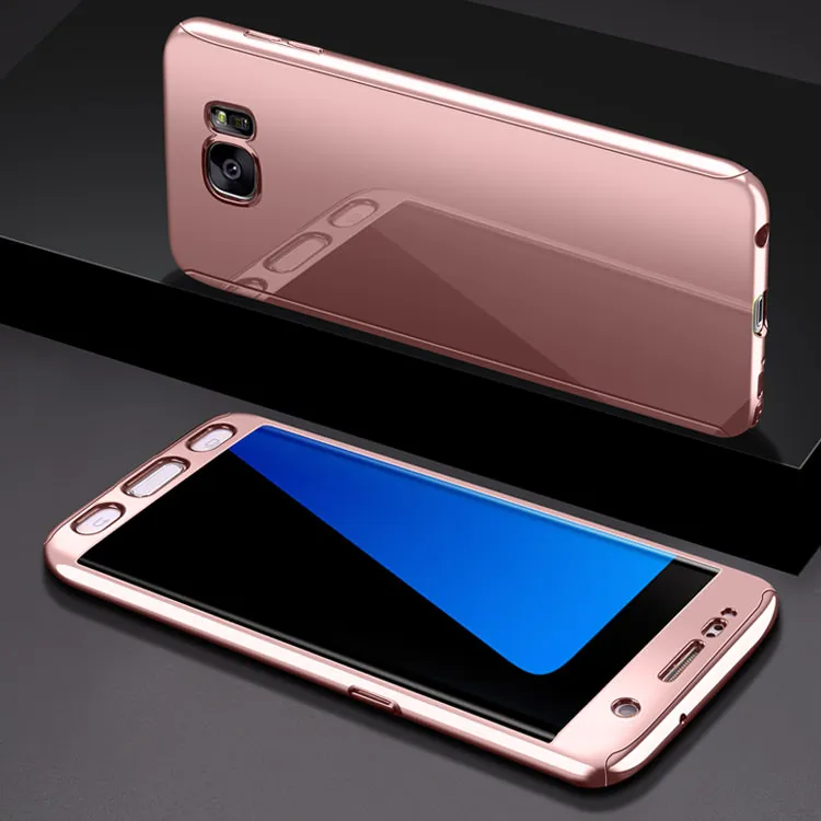 L-FADNUT Soft Film Glossy Mirror Case For Samsung Galaxy A5 2017 Slim Colorful Back Shell Screen Protection 360 Shockproof Funda | Мобильные