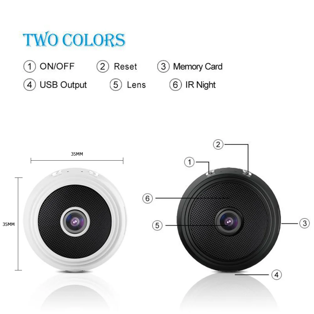WiFi IP Camera Home Security DVR Network Wifi 2MP Baby Monitor A9 Mini 1080P HD Motion Sensor | Безопасность и защита