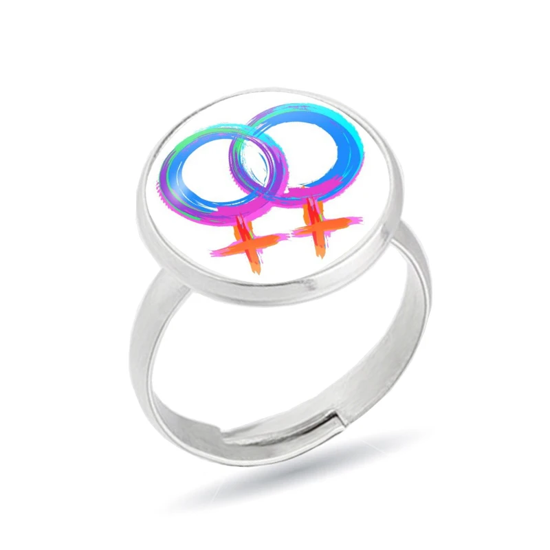 Кольца с изображением ЛГБТ радуги обручальные вечерние кольца из титана 316L