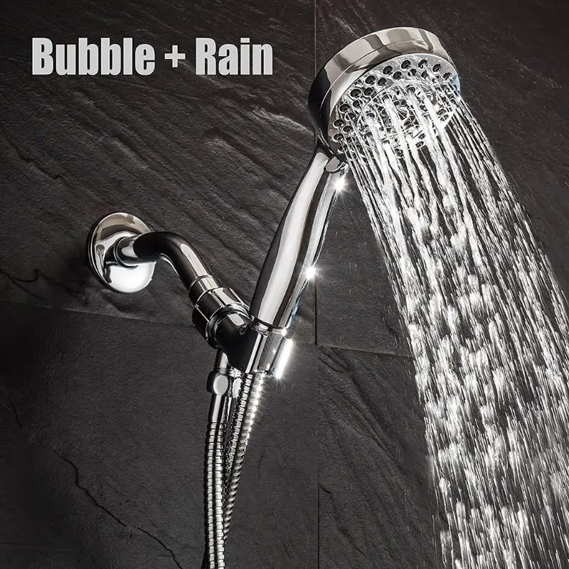 

Wall Mounted Stainless Steel Handheld Shower Head Bracket 360 Degree Adjustable Brushed Bathroom Shower Spray Holder