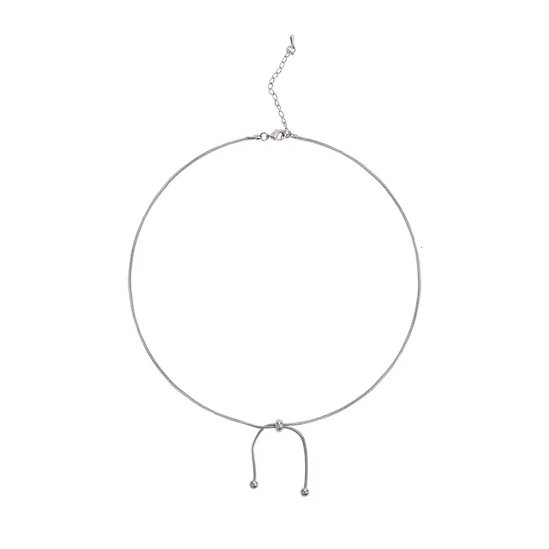 Корейский Серебряный цвет Круглый бисер кисточкой Регулируемая Подвеска