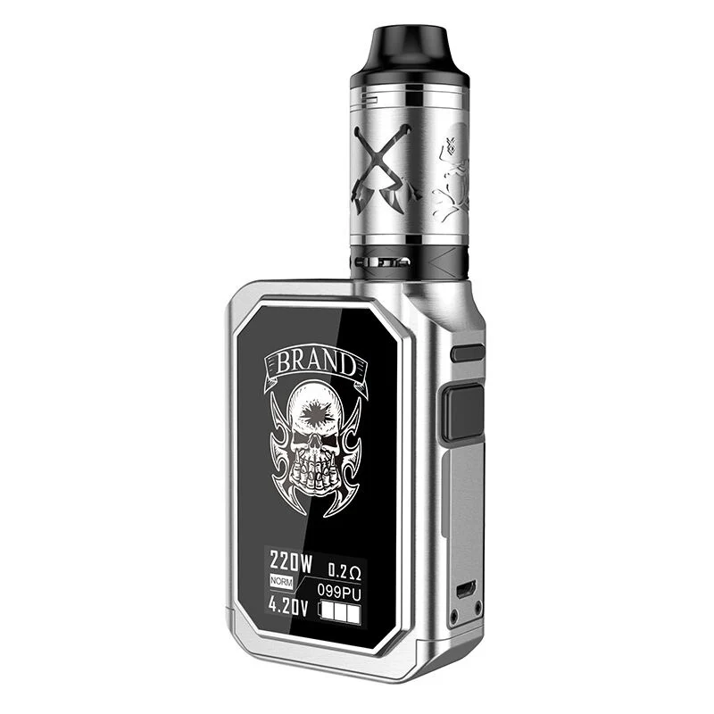 Silver Горячая XD-X24 набор Vape с 4 мл атомайзером электронная сигарета 220 Вт Vape коробка мод Hw4 катушка головка электронная сигарета испаритель - Цвет: Silver