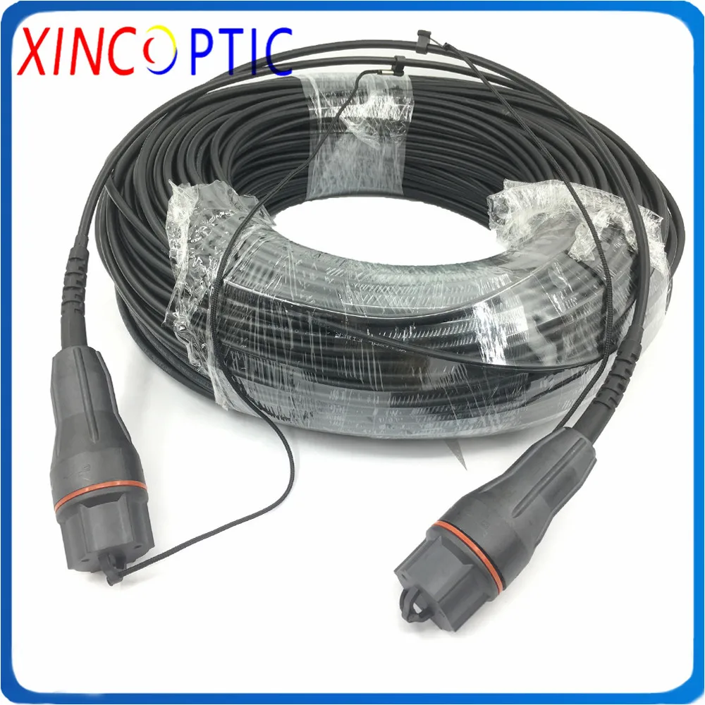 SMF 2Fibers FULLAXS Duplex LC to 2C Fullaxs 200M 4.8mm LSZH/TPU Black Jacket Non-Armored Fiber Optic Patch Cord Jumper Cable | Мобильные