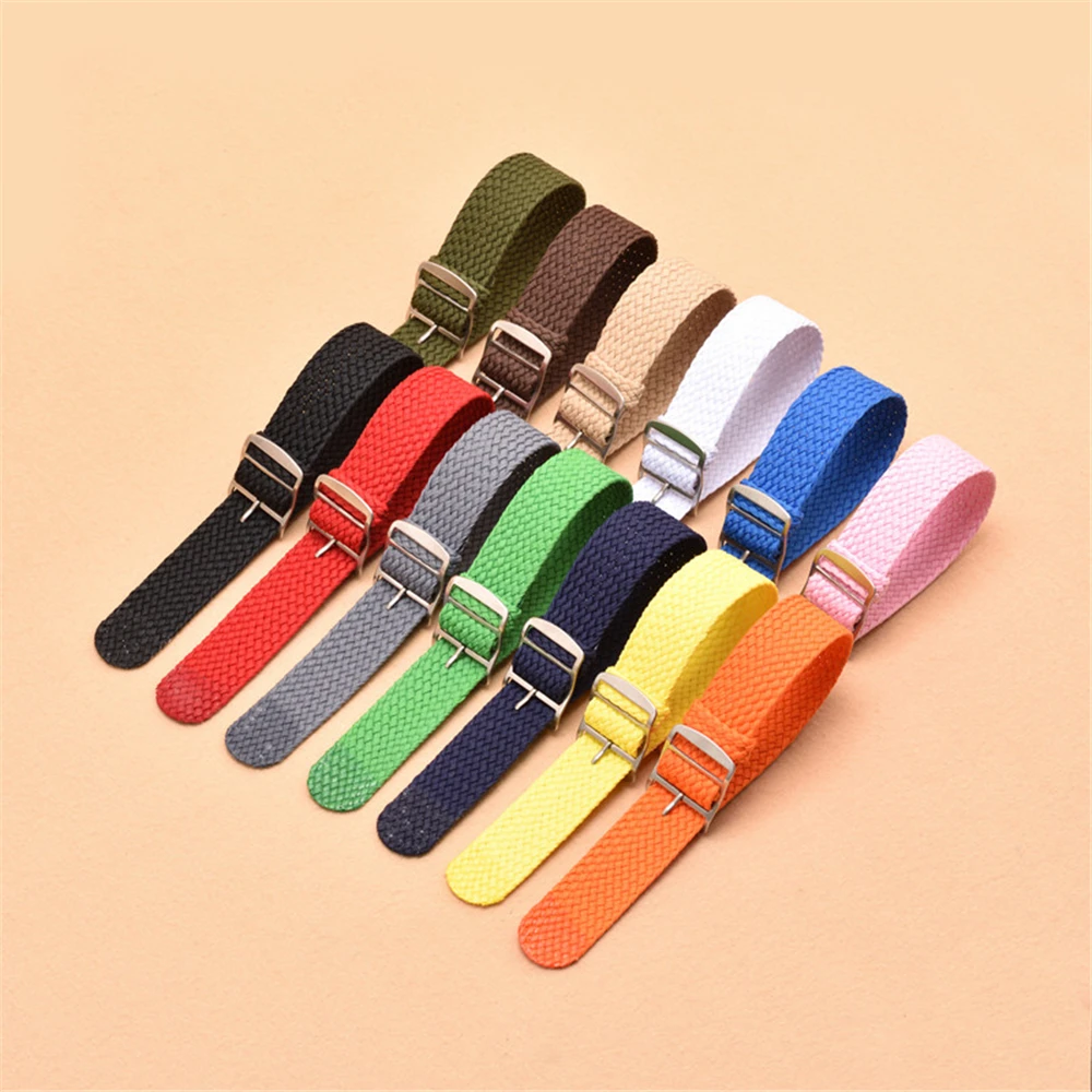 

14mm 16mm 18mm 20mm 22mm Nylon ZULU Strap For Perlon Sport Watchband Colorful Weave Fashion Band Bracelet Accessories Belt