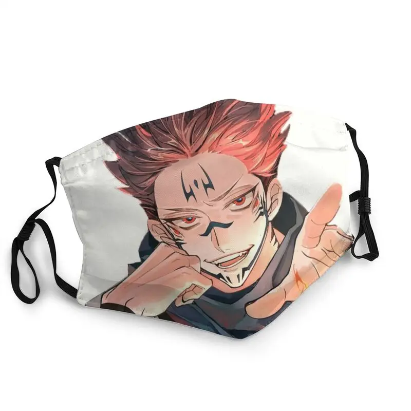 

Jujutsu кайсен ре Для мужчин лицевая маска для взрослых Унисекс Многоразовые Юдзи Itadori маска Для мужчин против дымки пыли защитный респиратор м...