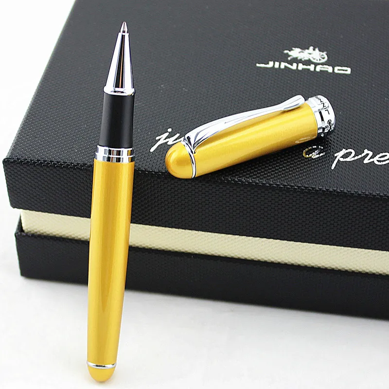 JINHAO 750 ручка деловые принадлежности для письма Серый 0,7 мм перо гелевая ручка шахматы boad шариковая ручка Роскошные чернил для письма черный Заправка - Цвет: A