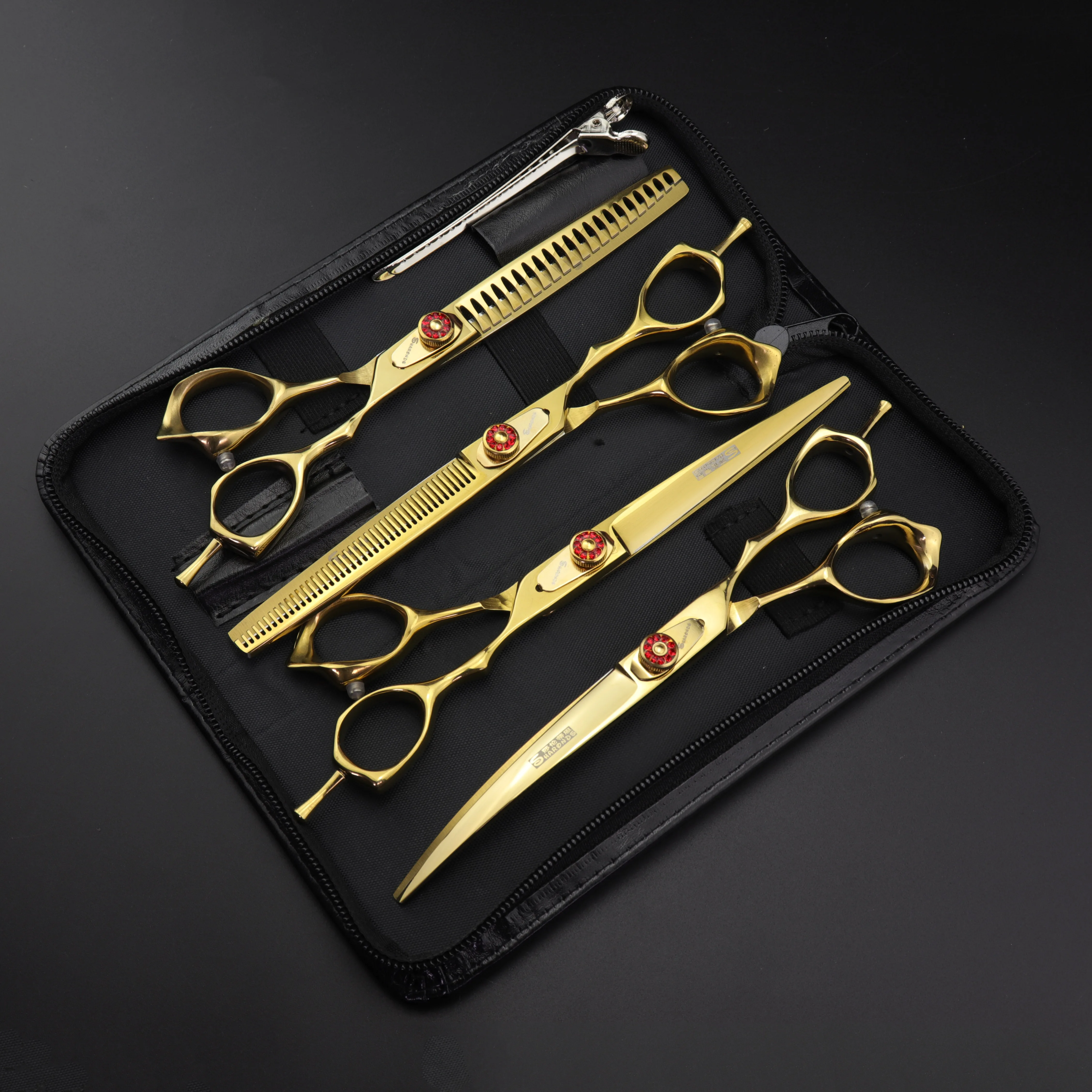 

Профессиональные ножницы для груминга домашних животных 7 дюймов 440c Японские Стальные ножницы филировочные ножницы машинка для стрижки во...