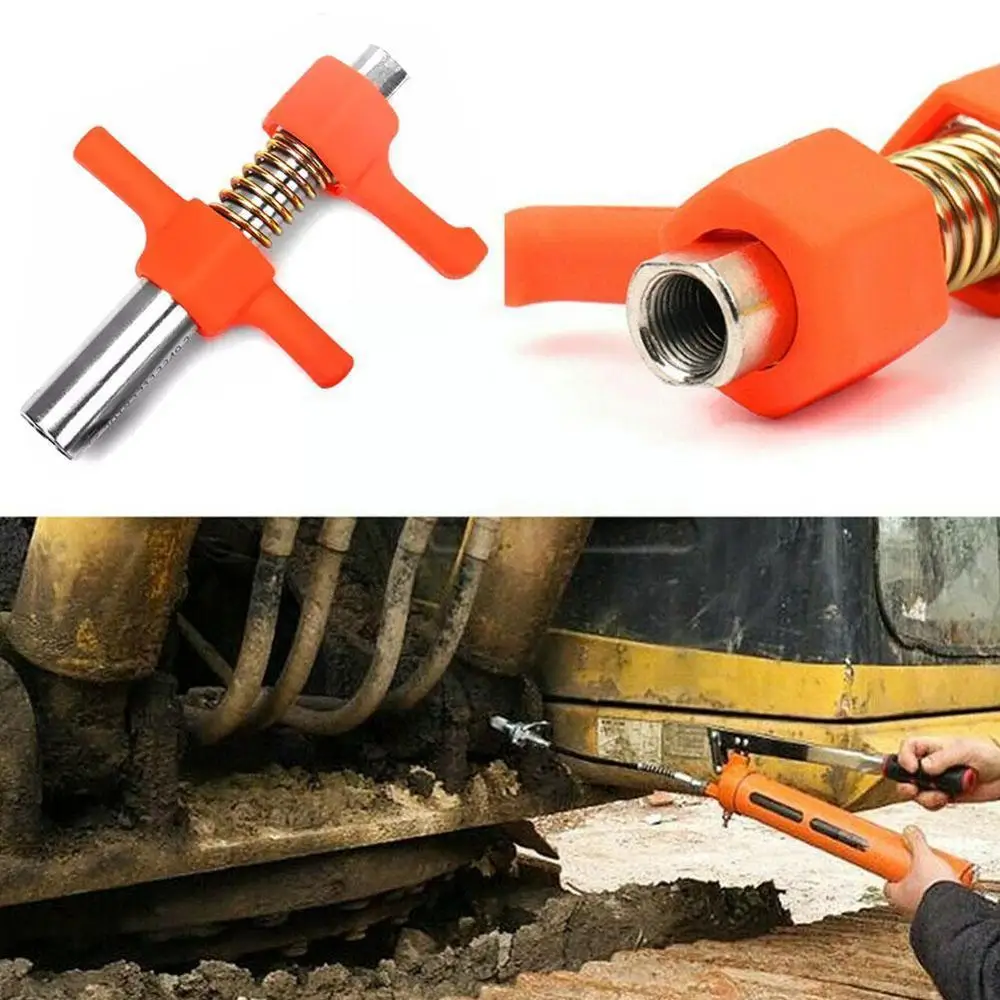 

Lock clamp type high pressure grease nozzle head grease nozzle head P6T0 gun manual button type grease gun U0K6