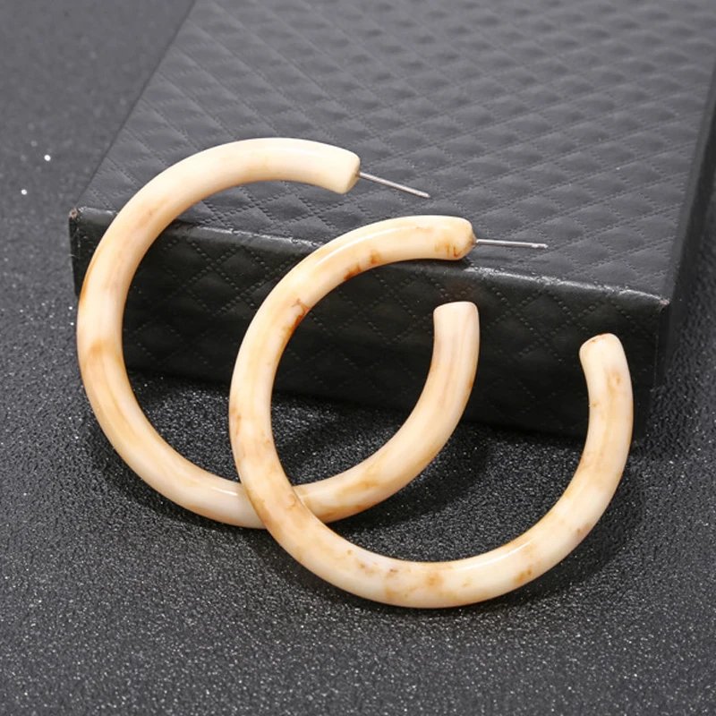 Большие серьги кольца M & G для женщин круглые большие модные из искусственной