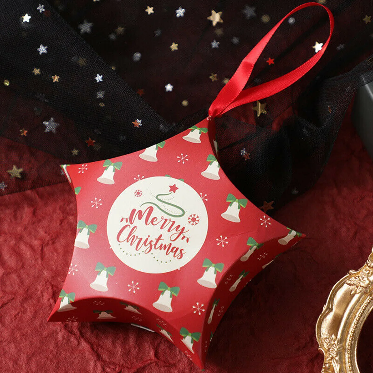

7.5*7.5cm Candy Boxes Package Xmas Christmas Decoration Party Paper Favour