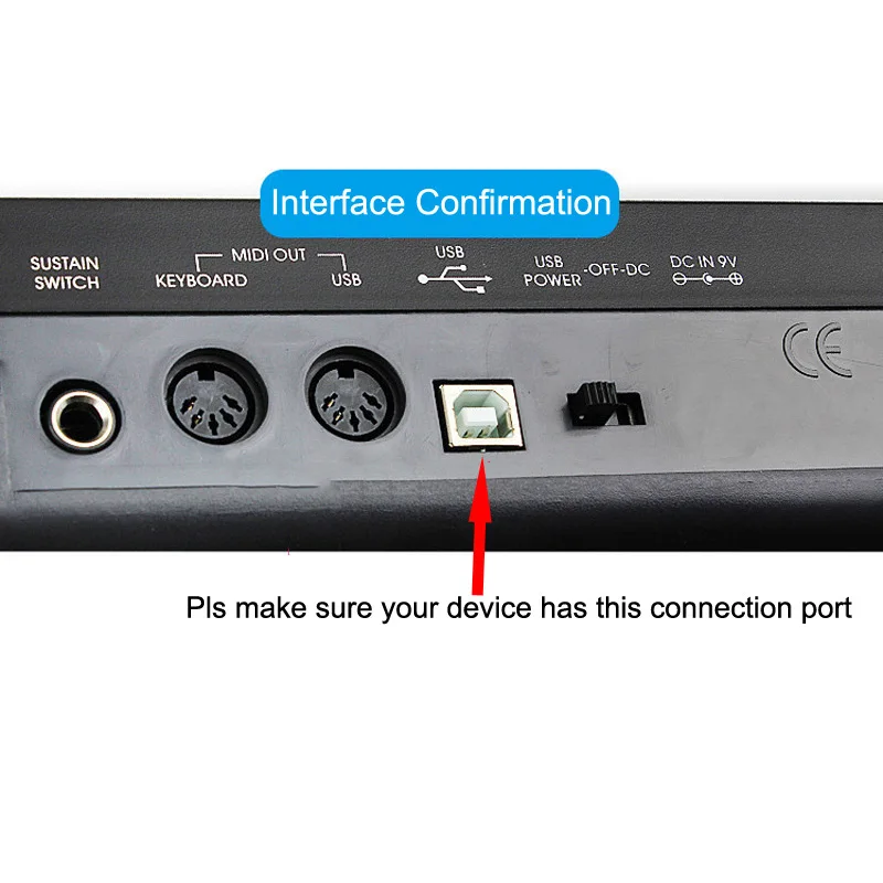 OTG кабель для IPhone MIDI USB Тип B инструмент адаптер 12 11 X XS MAX XR 8 7 6 Электрический Аудио