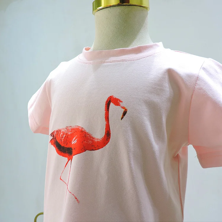 Топы с Фламинго + платье пачка 2 шт. на день рождения для девочек детские платья