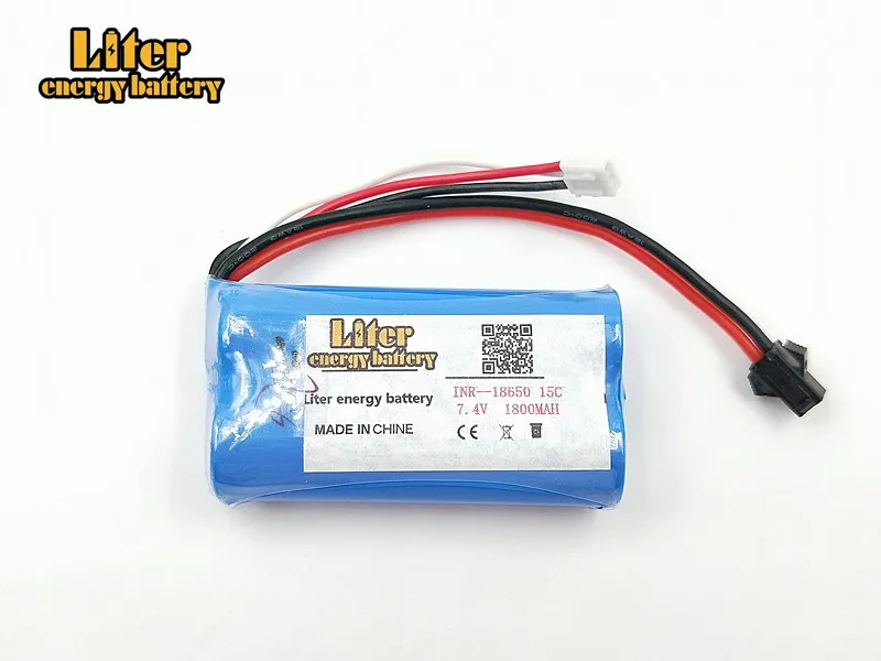 10 шт./лот 7 4 В 1800 мАч 18650 литиевая батарея You Di U12A Syma S033g 6088T 15c | Электроника