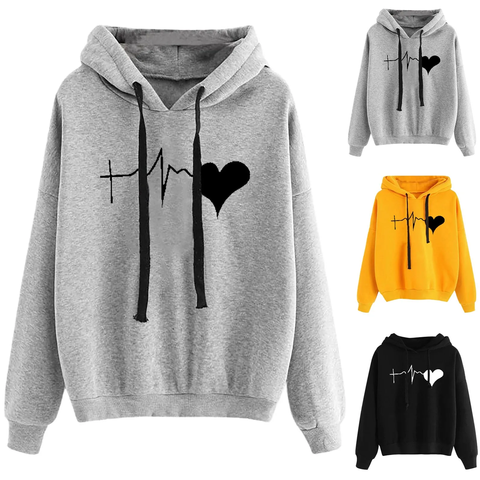 

Top Hoodie Women's Printing Sweatshirt Loose Casual Fashion Long Sleeve Sweatshirt Tops Harajuku Female sweatshirt pulovers худи