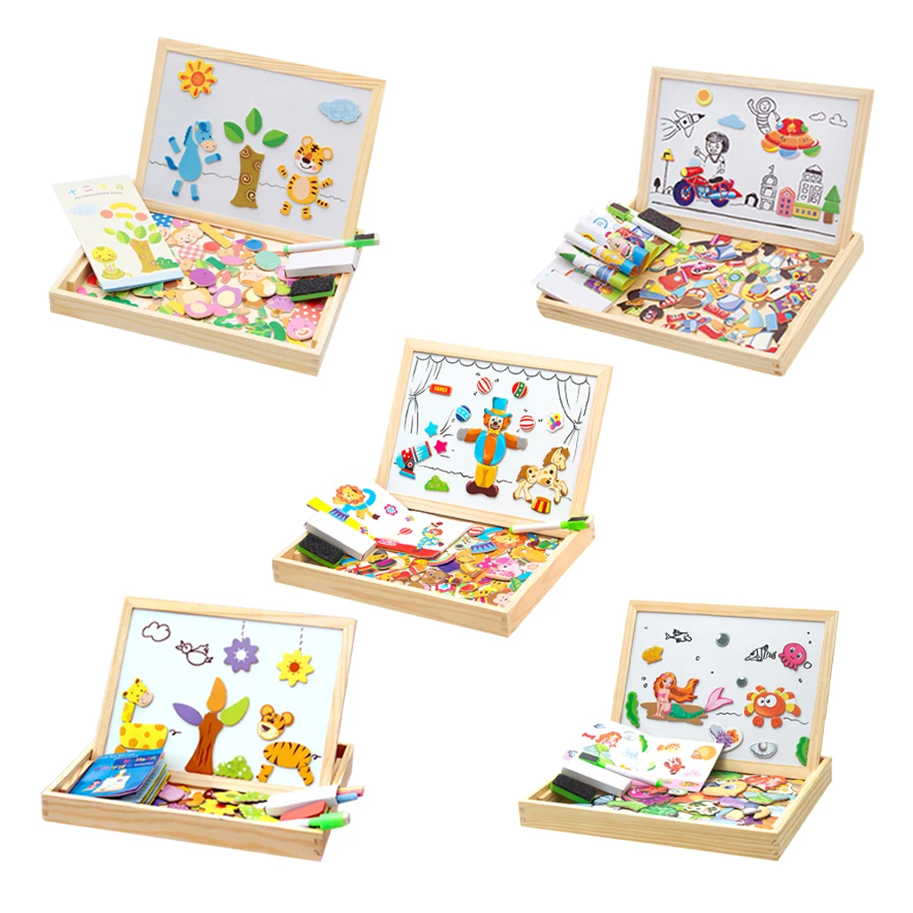 

Kid's Magnetic 3D Puzzles Learning Kit,Education Learning Drawing Toys