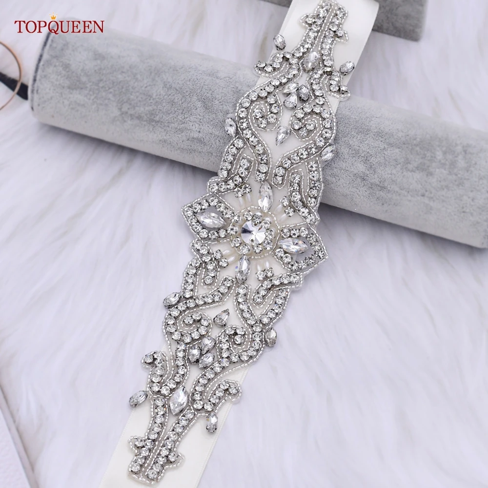 

Пояс женский TOPQUEEN S26, со стразами, с бисером