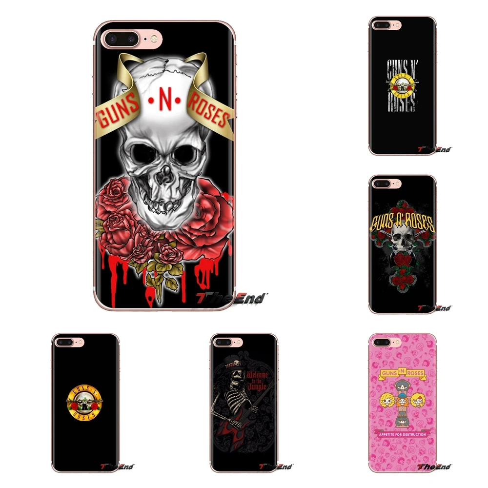 Силиконовые чехлы для телефона guns n roses музыкальная полоса ретро Xiao mi 6 A1 Max x 2 5X 6X Red