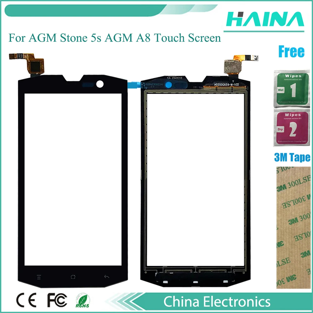 

Дигитайзер сенсорного экрана для AGM Stone, сенсорная панель, дигитайзер сенсорного экрана для AGM Stone, AGM A8, сенсорное стекло
