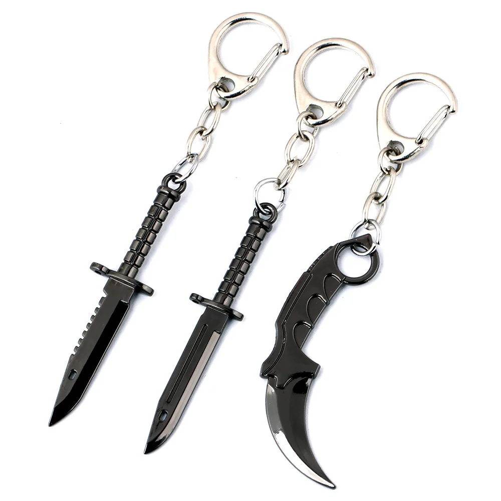 2020 6 стилей Counter Strike брелок CSGO Karambit M9 кинжал коготь нож модель оружия из сплава 5 см