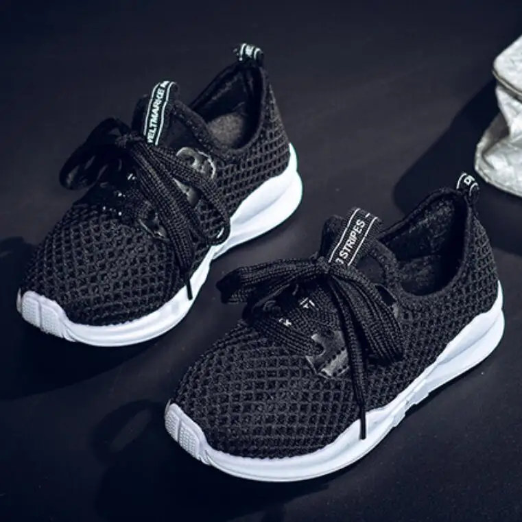 Kids Shoes Little Girl Boys Running Sneakers Air Mesh Breathable Simple Design for and Child | Детская одежда и обувь
