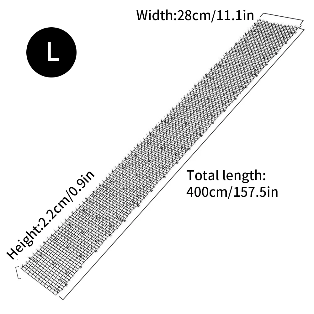 

4M Garden Cat Scat Mats Cats Net Anti-Cat Dogs Repellent Mat Prickle Strips Keep Cats Away Safe Plastic Spike Thorn Pets Supply