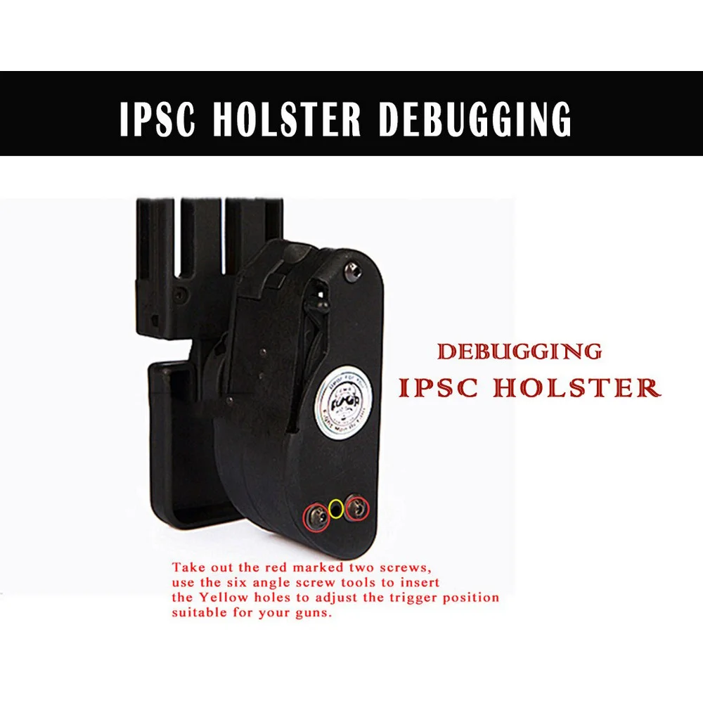 

FMA IPSC USPSA IDPA Shooting Competition GR Speed Option Universal Right Hand Pistol Holster for 1911 & Hi-Capa