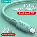 Зарядный кабель Joyroom, usb type-c, жидкий силикон, шнур для быстрой зарядки для iPhone, Samsung, Xiaomi