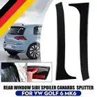 2 шт. Автомобильный задний боковой спойлер на окно, крыло, утюжок, сплиттер для VW Golf 6 MK6 GTIGTRGTD 08-13, передняя фара, планка для век