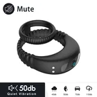 Силиконовое кольцо на пенис двойное кольцо вибрационное кольцо массажер Задержка эякуляции стимулятор вибратор пара взрослые секс-игрушки для мужчин