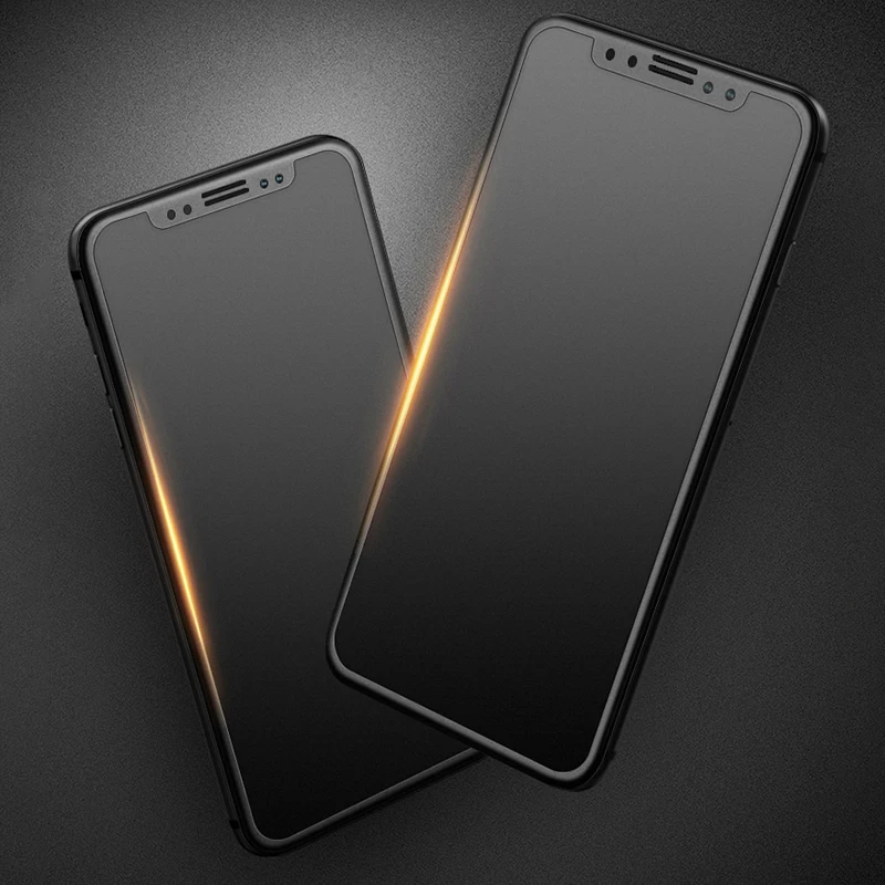 Защитное стекло 9D для iphone 11 pro max Xs Max Xr X 8 7 6 Plus матовое | Мобильные телефоны и