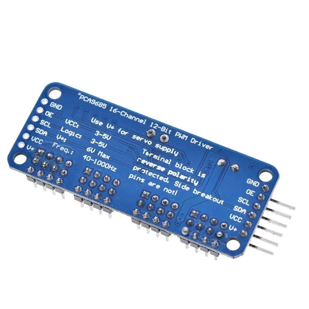 Завеса 16-канальный 12-битная ШИМ/сервопривод-I2C интерфейс-PCA9685 для Arduino Raspberry Pi DIY Servo Щит Модуль