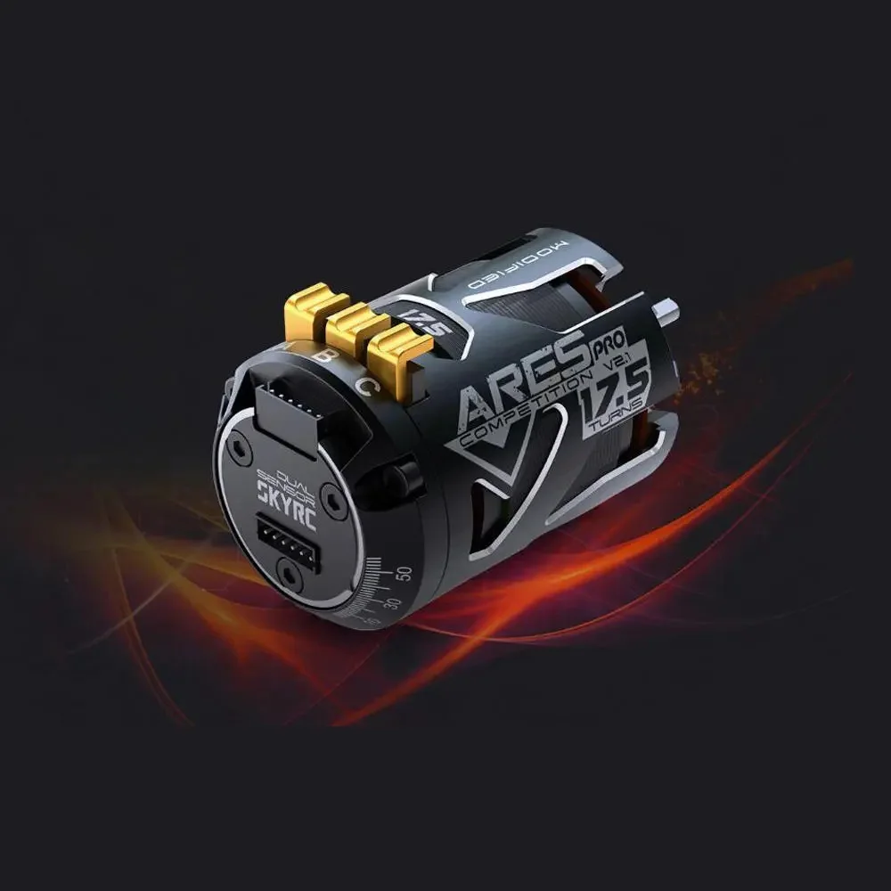 

SKYRC 540 ARES PRO V2 Competition 2200KV 13.5T 17.5T 21.5T Race Sensored Brushless Motor Alloy Shield For 1/10 RC Car Parts