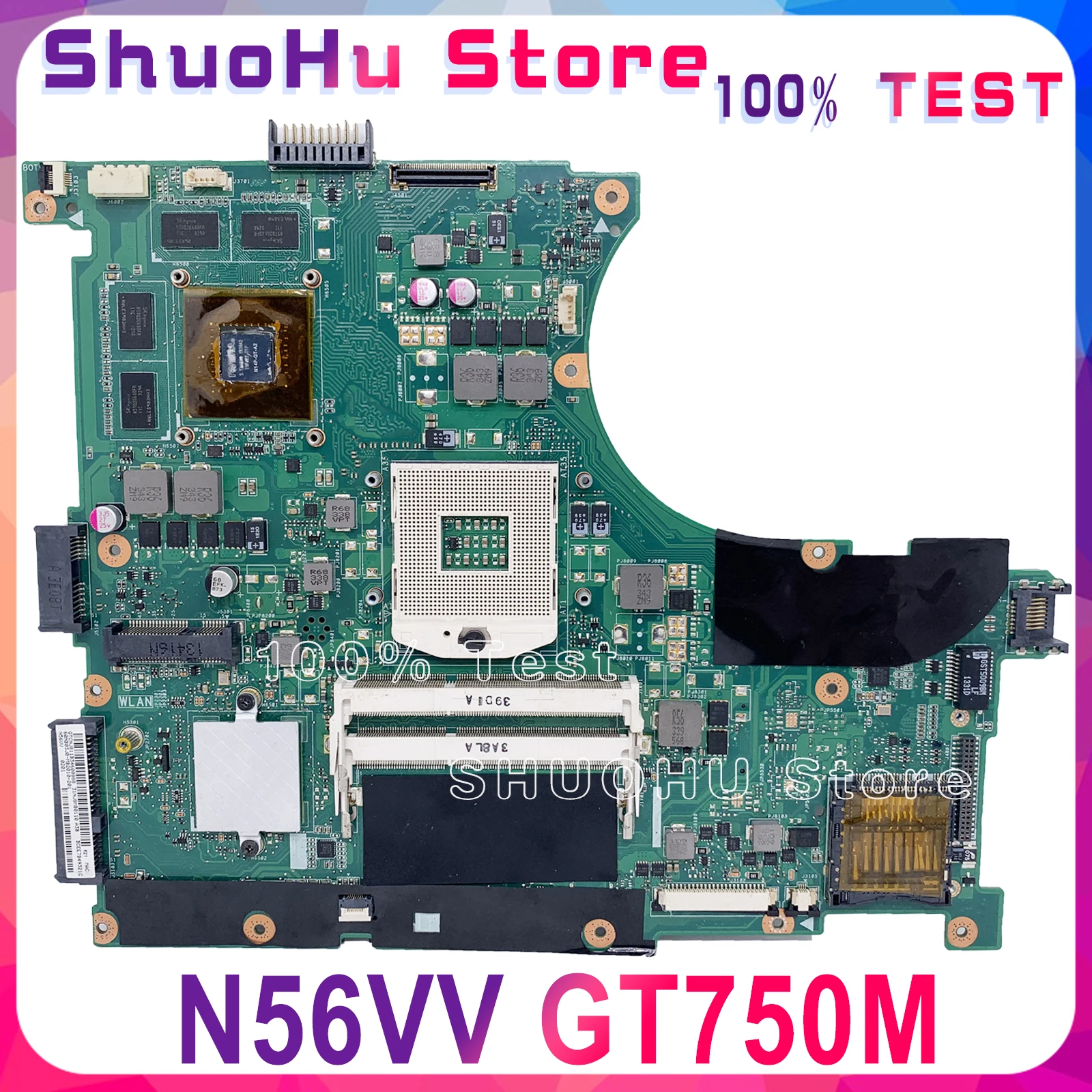 Материнская плата KEFU для N56VV ASUS N14P-GT-A2 N56VM N56VZ N56VB N56V GT750M протестированная на 100%