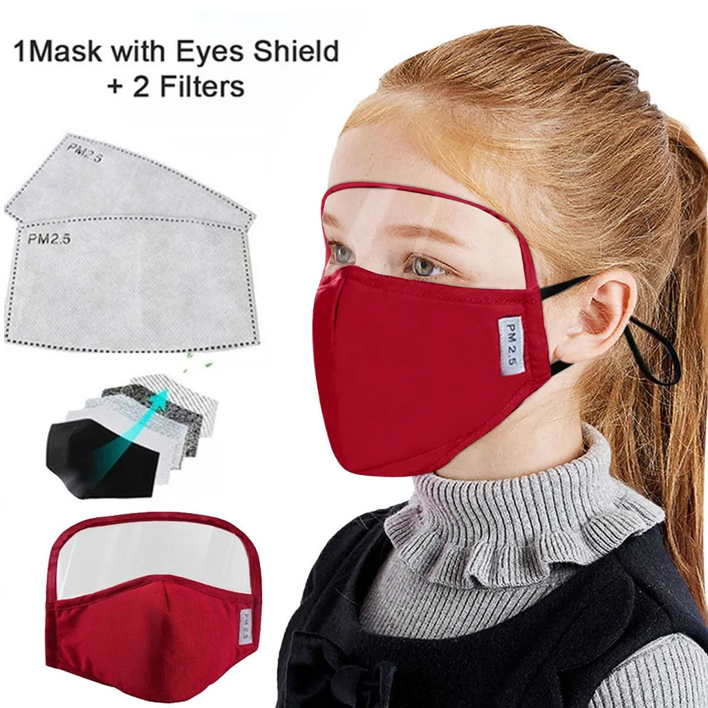 Детское платье 1 предмет однотонные маска против пыли Защитная велосипедная для